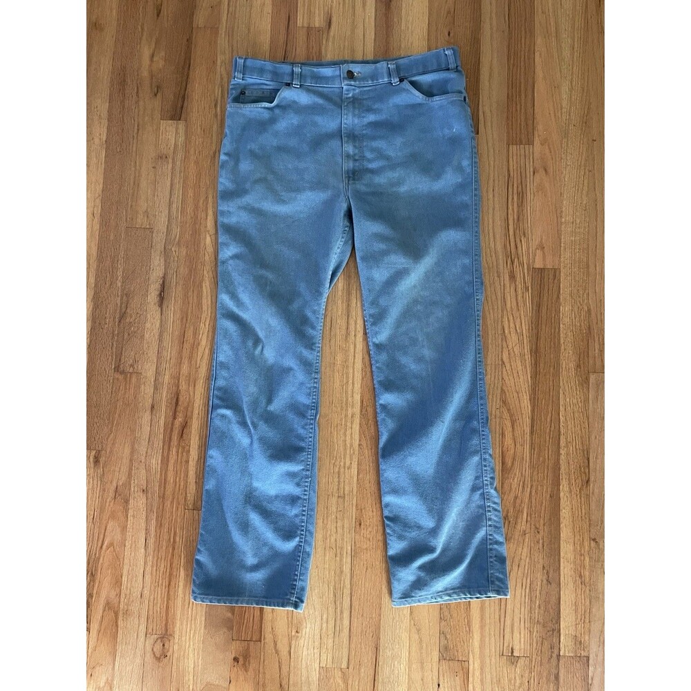 Vintage 70’s Levi’s Action Jeans 40x34 Light Blue Straight Leg Made in USA